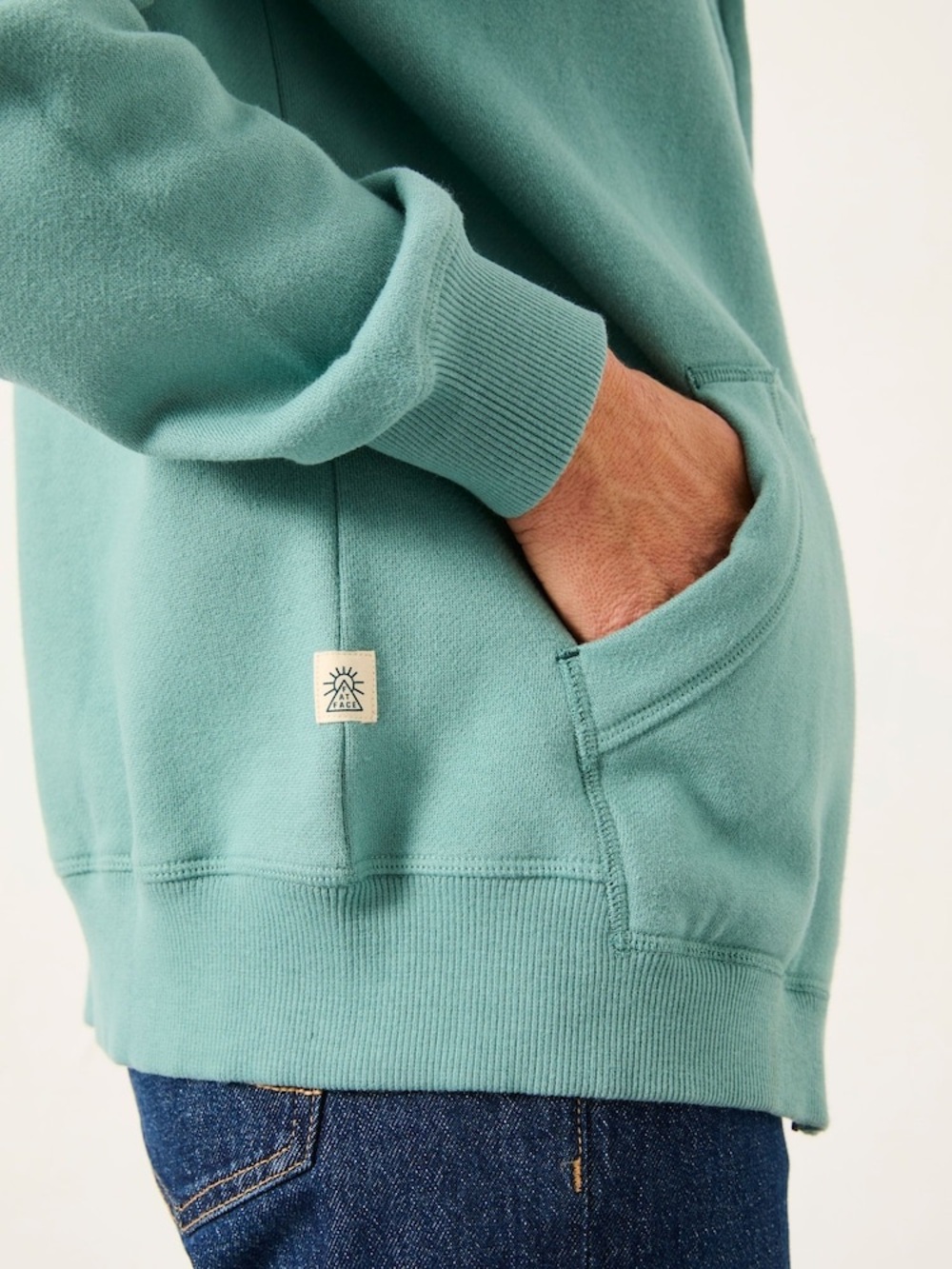 Fat Face Amy Teal Blue Zip Through Hoodie - Small - Picture 6 of 16